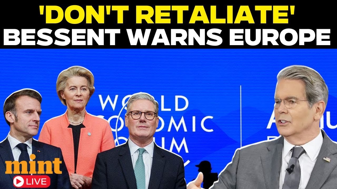 US News Live |'DON'T RETALIATE' ; Scott Bessent WARNS Europe as Trump Eyes Greenland TAKEOVER