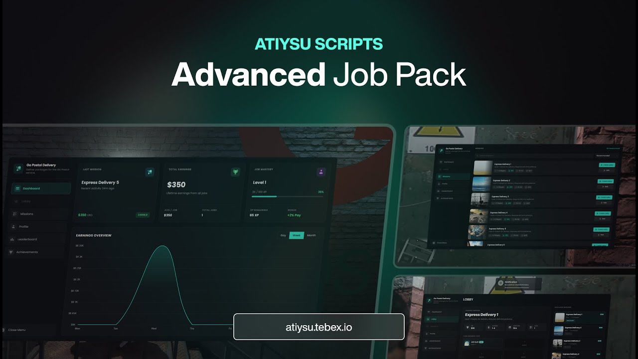 FiveM Multiplayer Job Pack | Trucker & Garbage & Electrician & Delivery