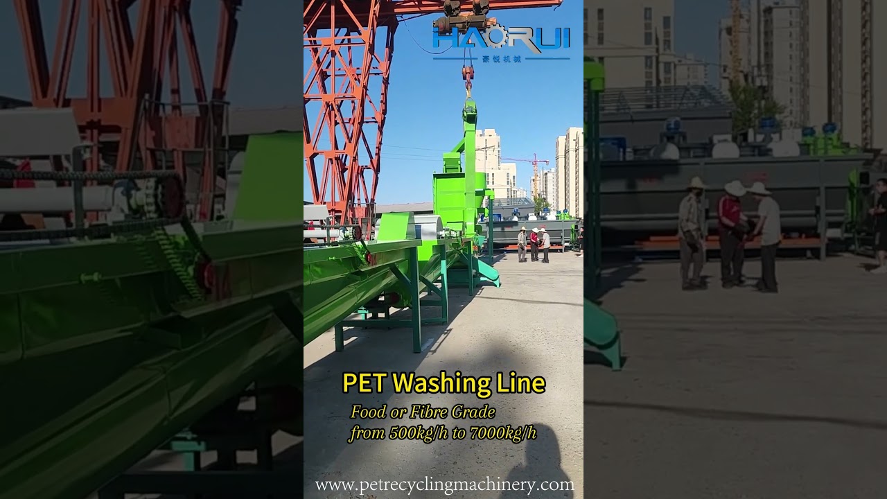 High Efficiency 4000kg/h Food Safe Plastic Recycling Equipment for PET Bottle #b2b