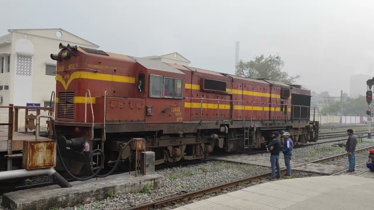 Jhansi WDG 3A at Lalkuan Junction । Extended montage । North Eastern Railway