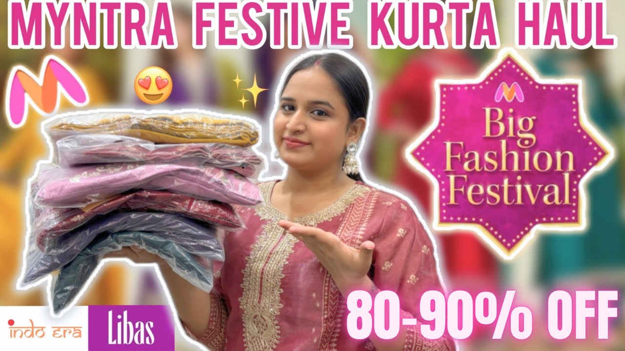 Myntra 2025 Festive/ Wedding Kurta Set and Anarkali Haul | Myntra Latest Picks |Under 1500/-