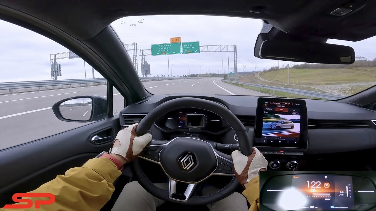 2024 RENAULT CLIO E-TECH HYBRID 145 HP // 0-100 // Topspeed - Autobahn POV Test Drive I 4K