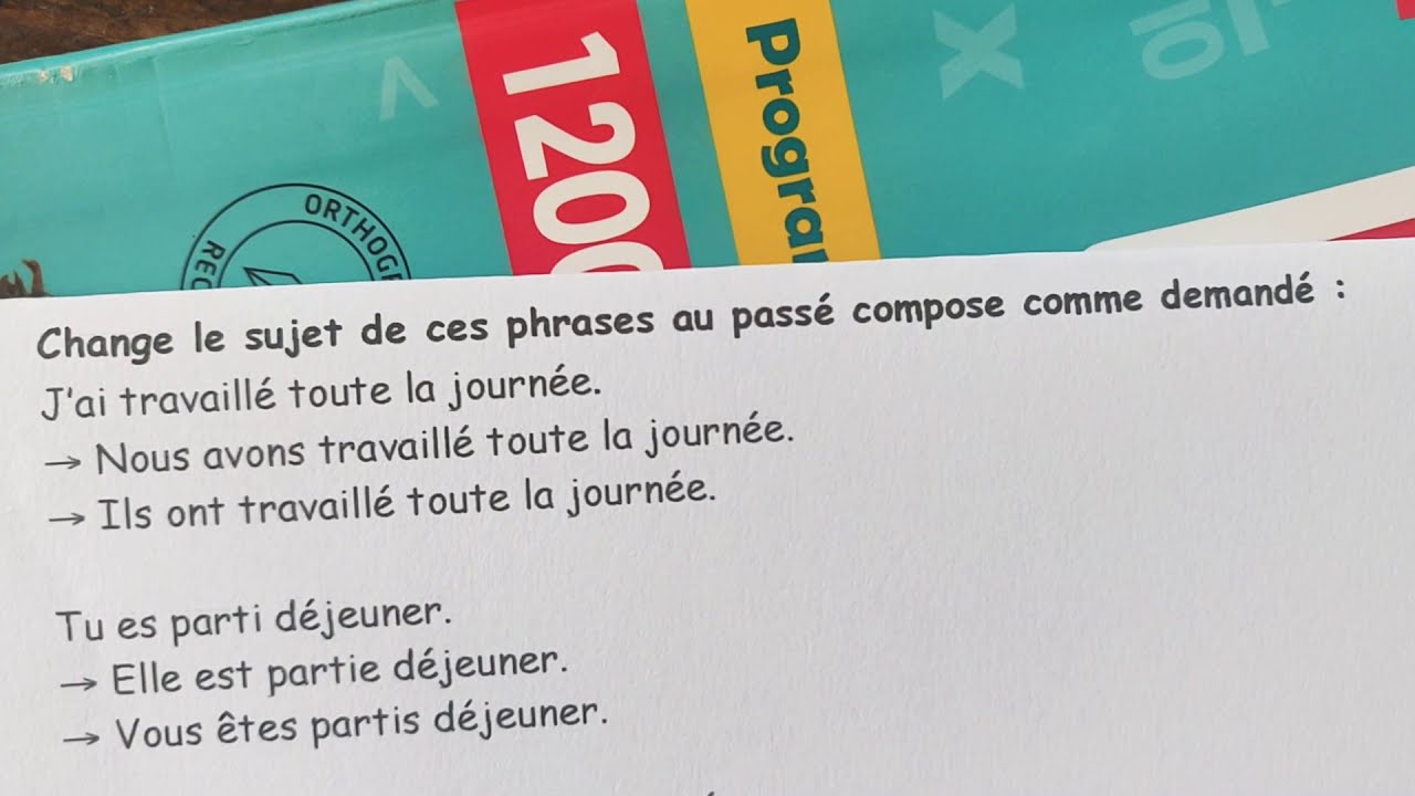 Conjugaison correction 23 juin