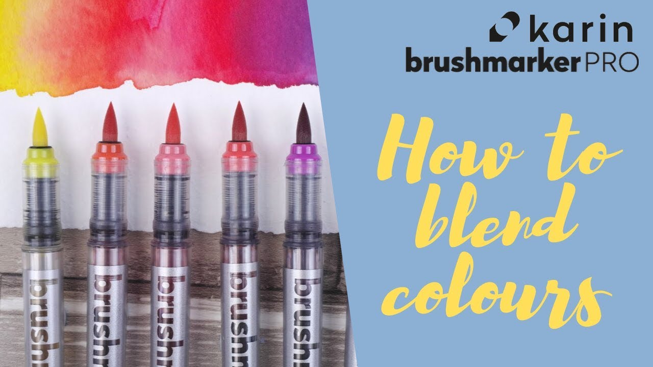 How to Blend Colours Using Karin Brushmarker PRO Pens
