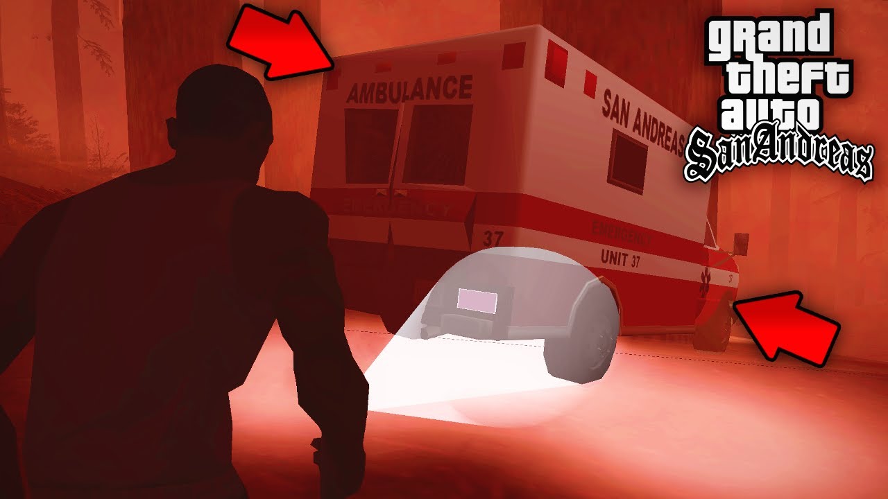 Никогда не следи ночью за скорой помощью в GTA: San Andreas !!!