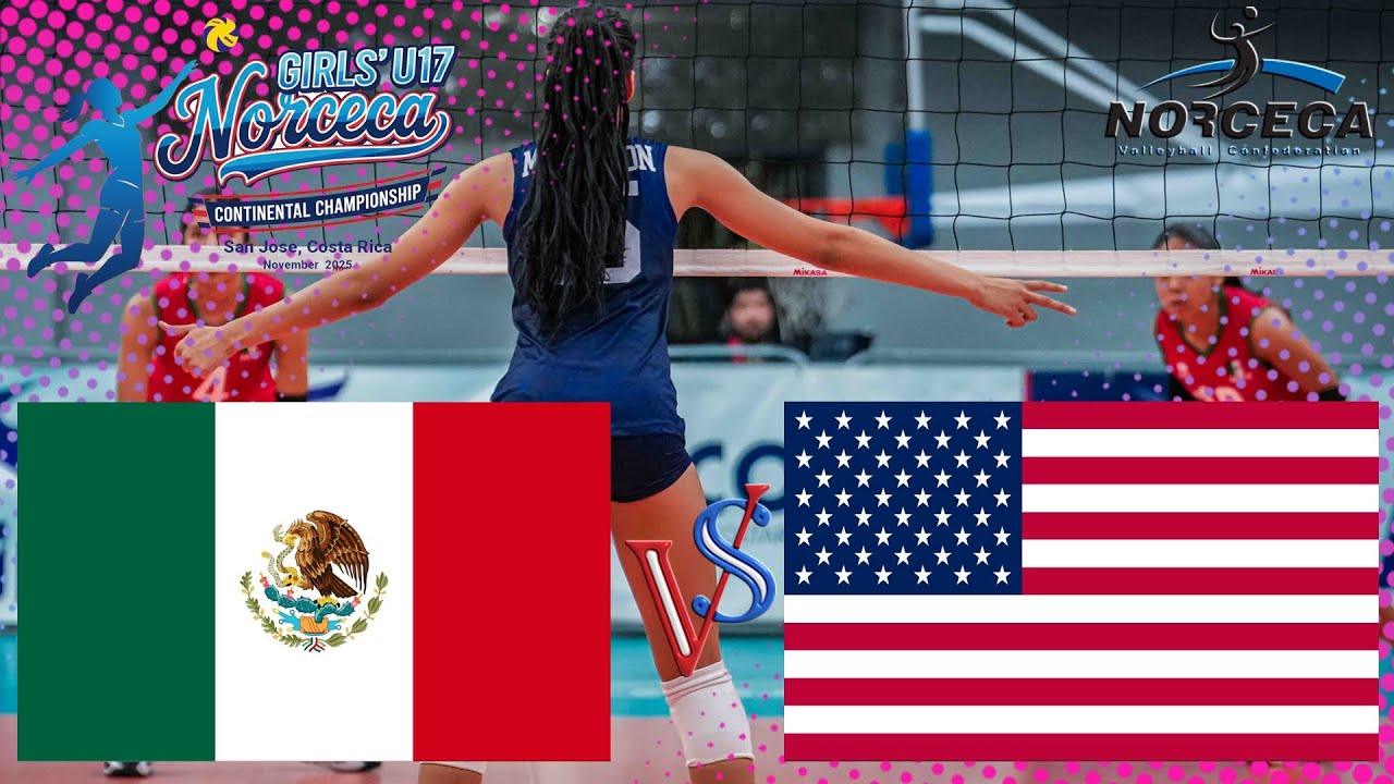 🇲🇽 México vs USA 🇺🇸 Final Medalla de Oro 🥇 II Campeonato Continental Femenino U17 NORCECA 2025