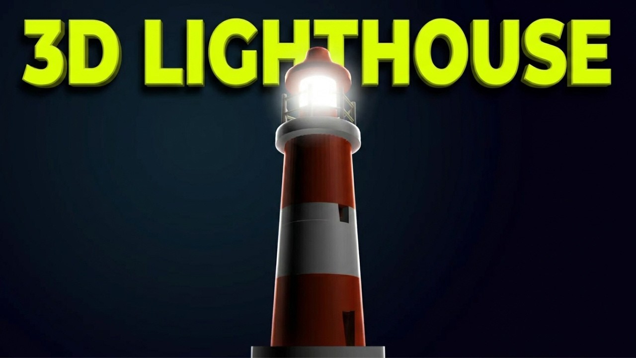 3D Animated Lighthouse in PowerPoint | PowerPoint Presentation Topic Animation