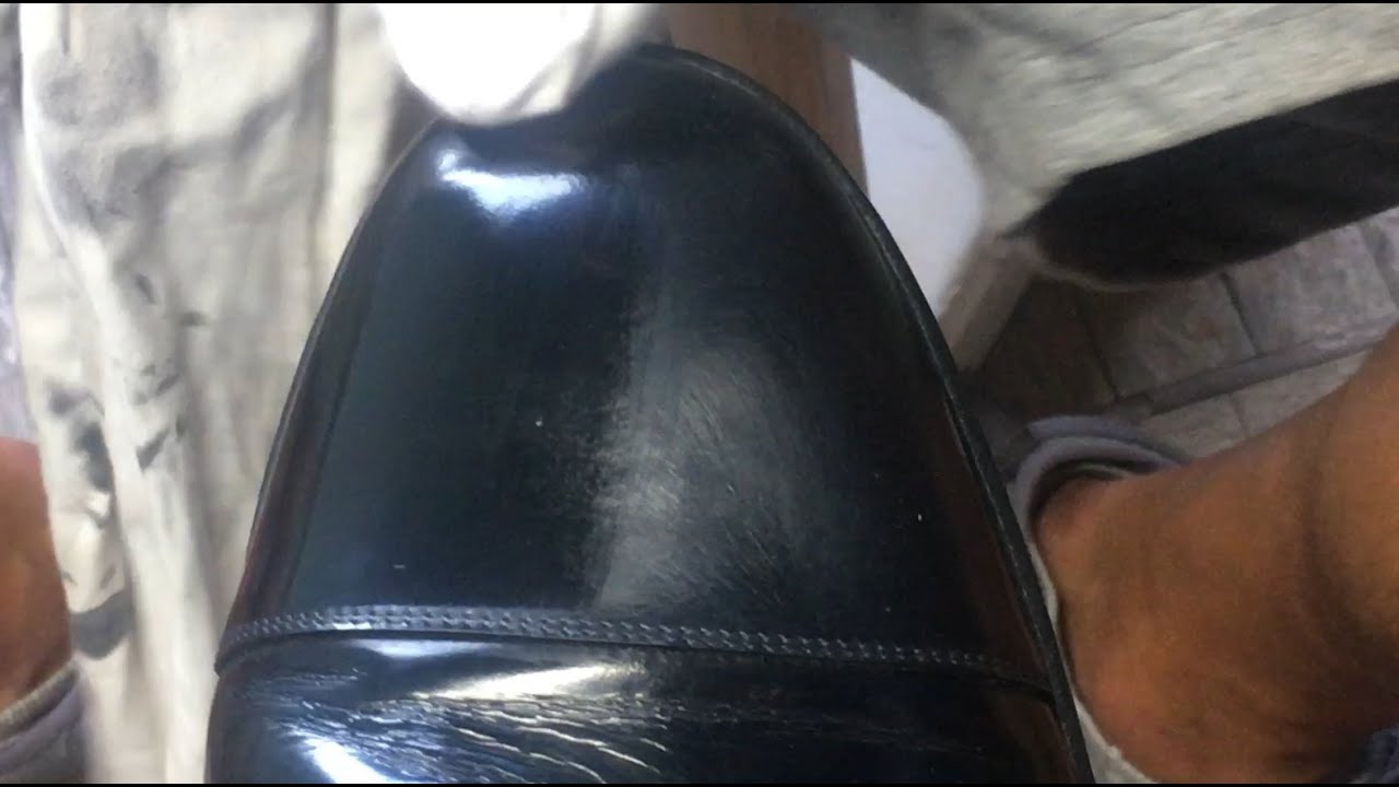 The shoeshine make Church's shoes like a mirror
