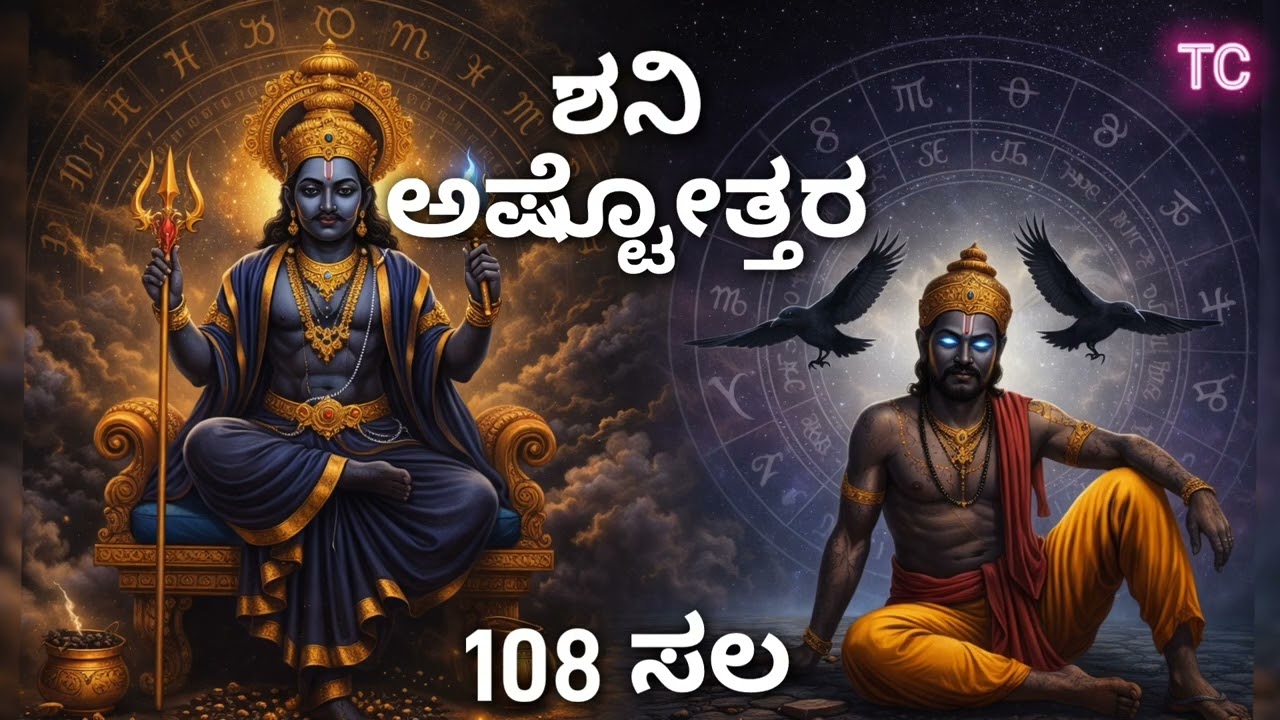 ಶನಿ ದೇವರ ಮಹಾ ಶಕ್ತಿ ಮಂತ್ರ | ಶನಿ ದೋಷ ನಿವಾರಣೆ.Shani Ashtottara 108 Times.Lord Shani Dev. ಶನಿ ದೇವ