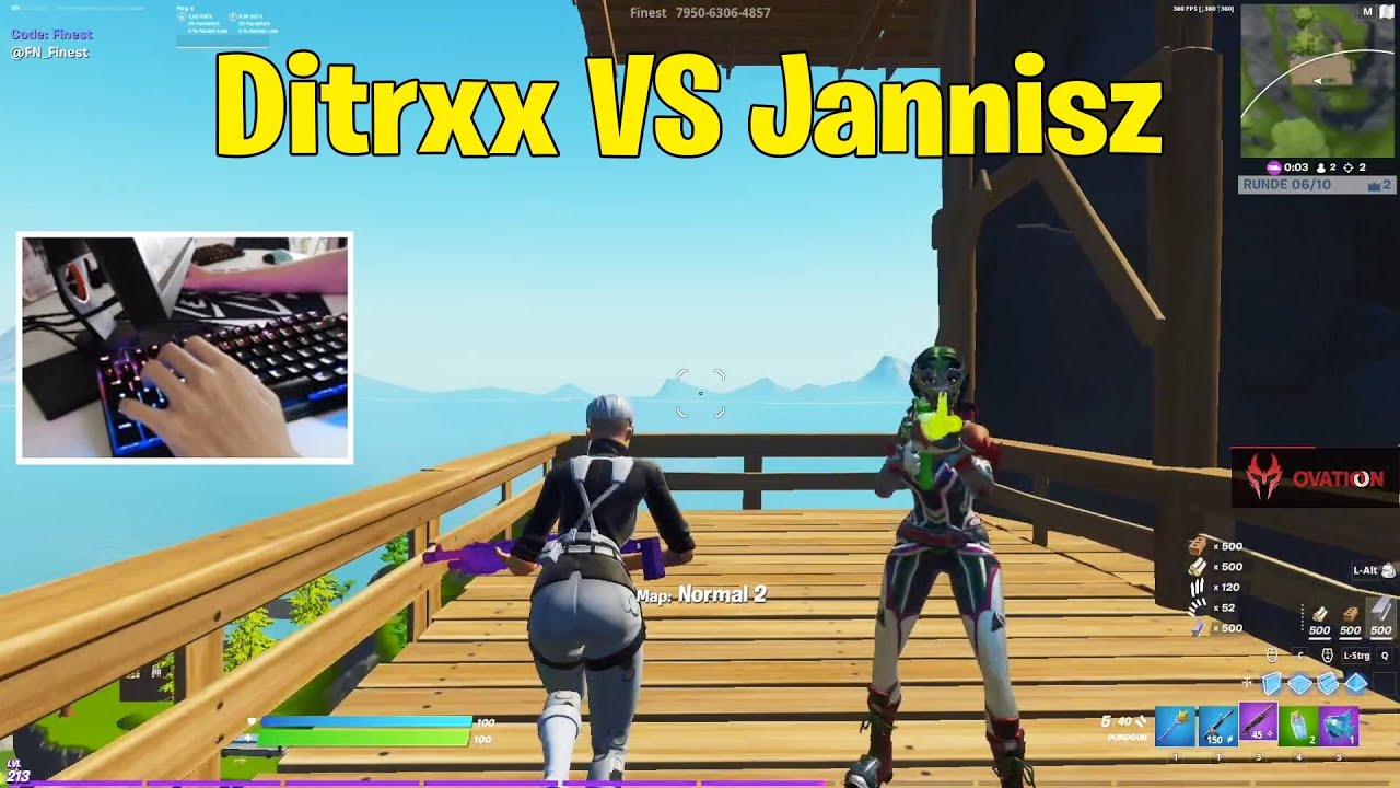 OVA Ditrxx VS Guild JannisZ 1V1 Buildfights | Fortnite 1v1
