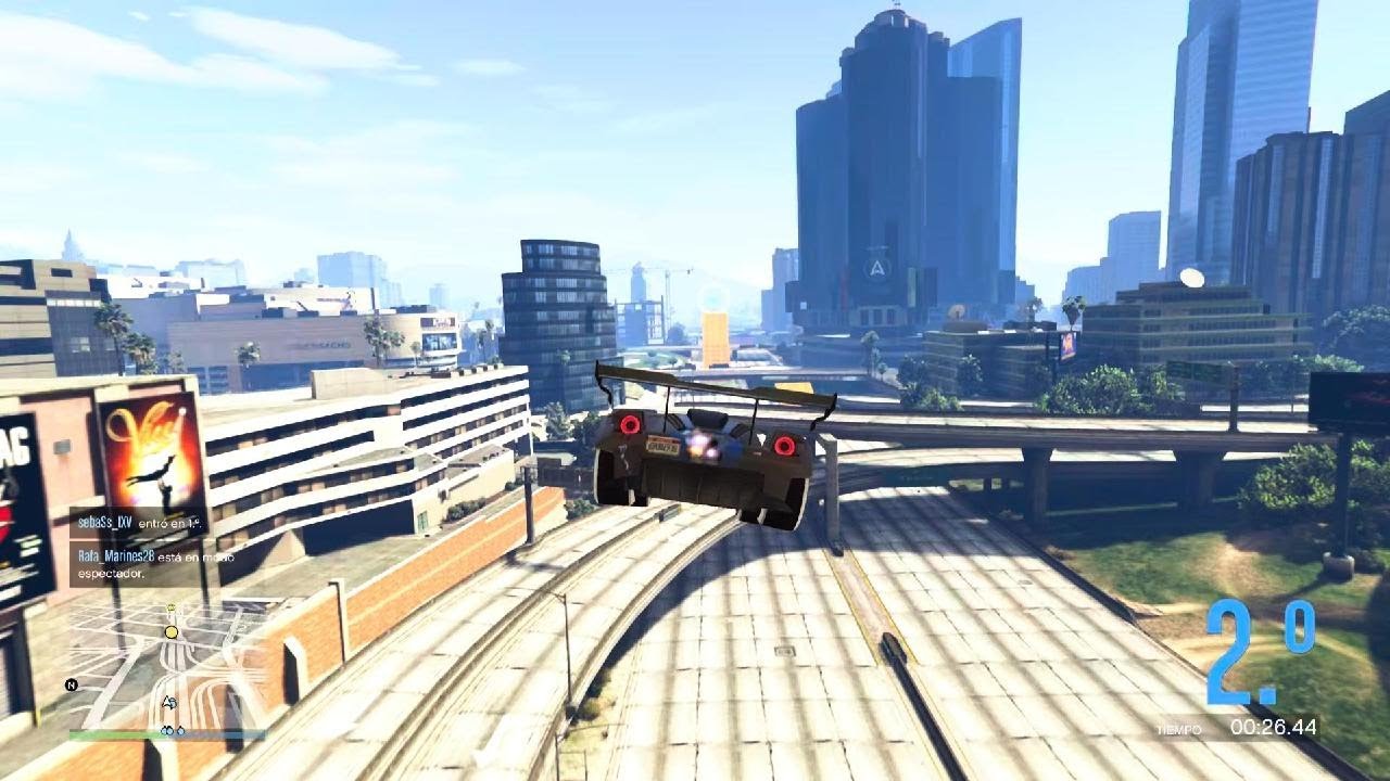 Carrera acrobática mi apa GTA V online 🚥🫠