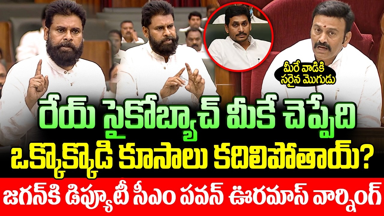 ఒక్కొక్కొడి కూసాలు కదిలిపోతాయ్? Pawan Kalyan Next Level Counters On So Called Seculars | AP Assembly