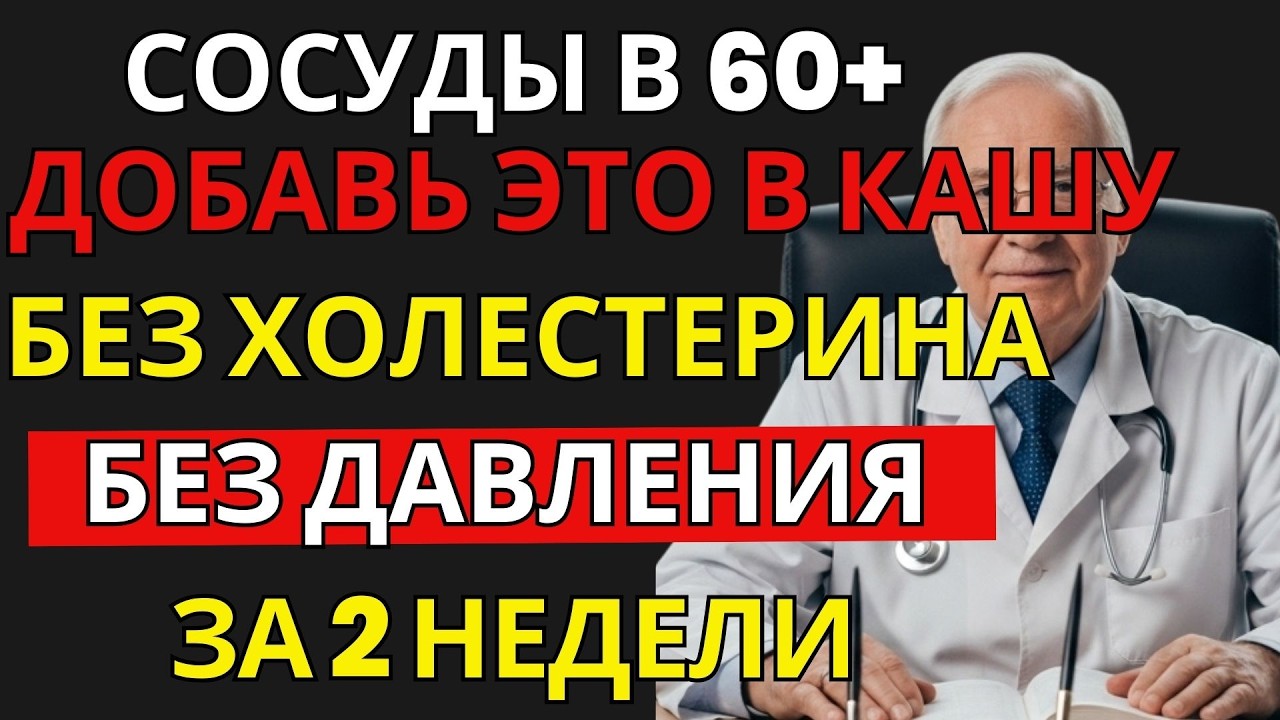 ЭТА КАША ЧИСТИТ СОСУДЫ ПОСЛЕ 60 — Добавьте 5 ПРОДУКТОВ и СЕРДЦЕ СКАЖЕТ СПАСИБО | активное долголетие