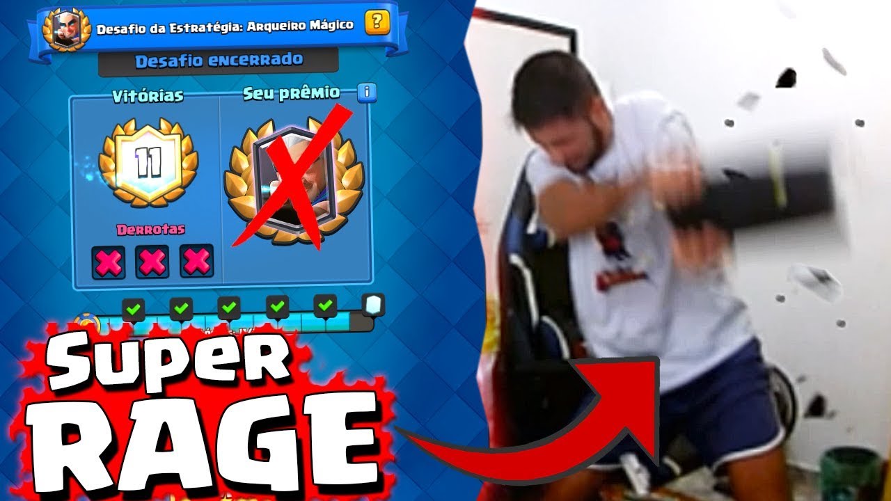 SUPER RAGE DESAFIO DA ESTRATÉGIA: ARQUEIRO MÁGICO NO CLASH ROYALE - AO VIVO