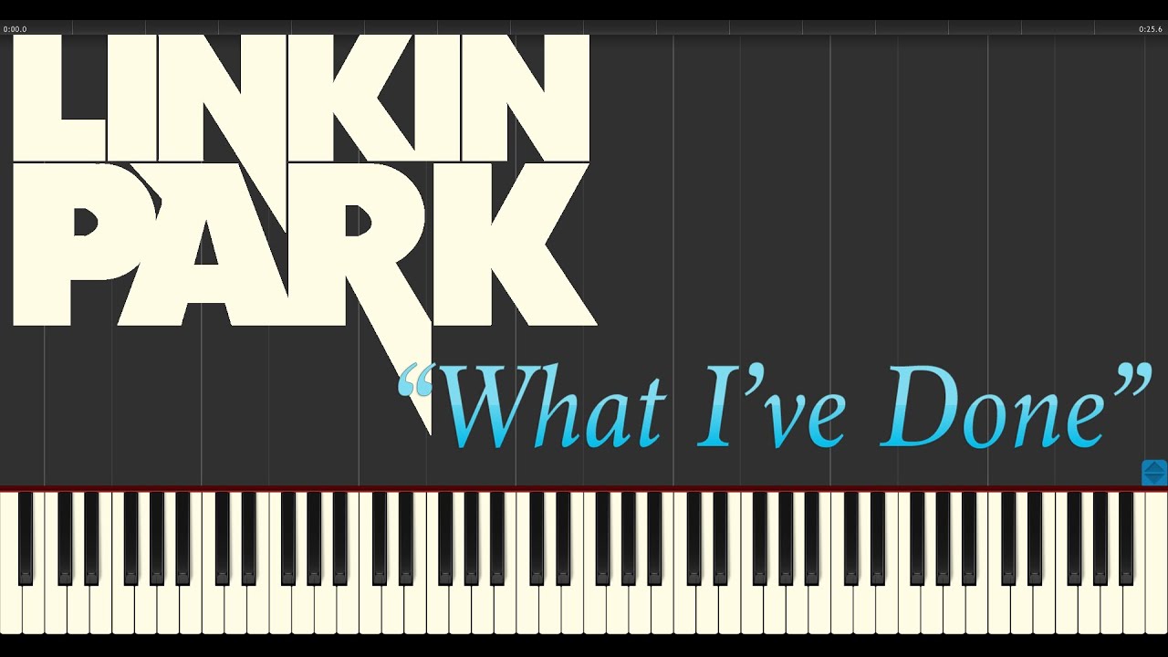 Linkin Park - What I've Done (Piano Tutorial Synthesia)