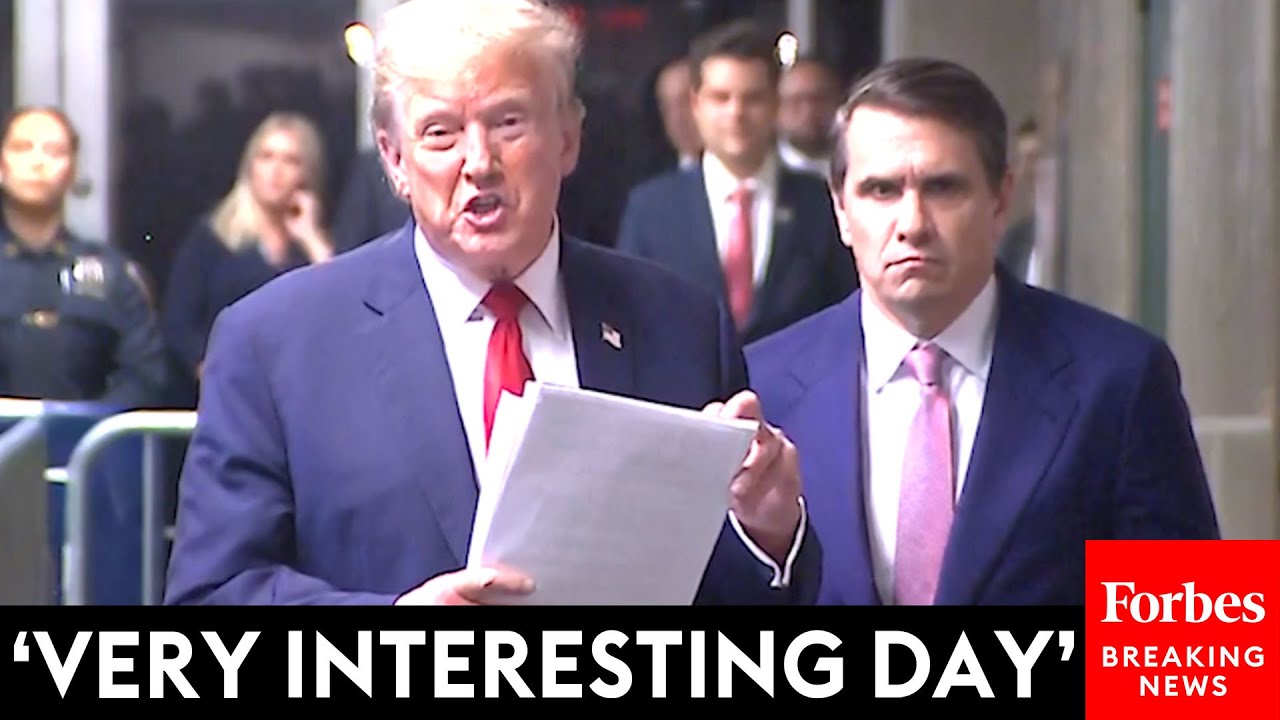 BREAKING NEWS: Trump Speaks To Reporters After Michael Cohen Testifies In NYC Hush Money Trial