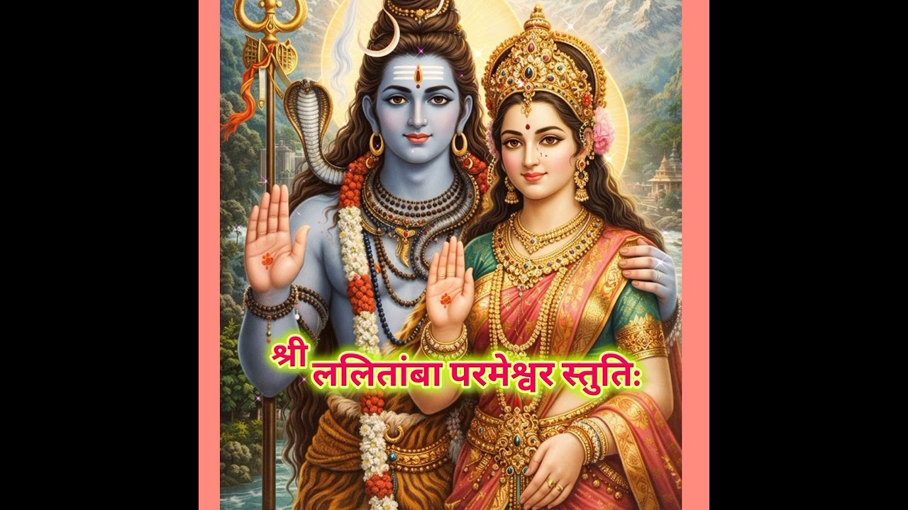 #श्री ललितांबा परमेश्वर स्तुति:🔱🕉️🌼🌿🔱🌼🌿