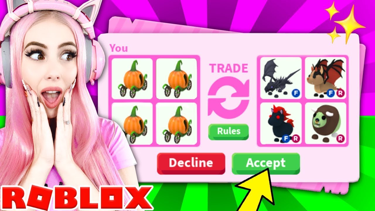 I ONLY Traded Halloween Items In ADOPT ME For 24 Hours! Adopt Me Trading