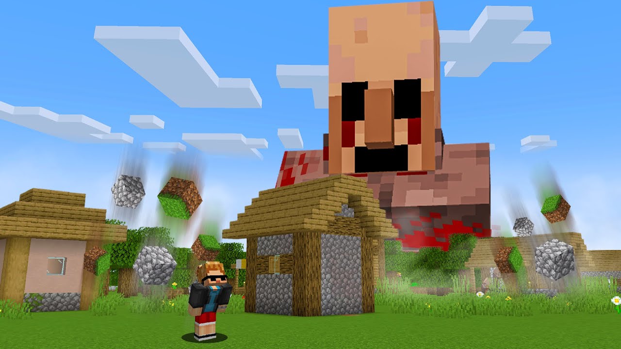 I Made A Giant Villager To Scare My Friends
