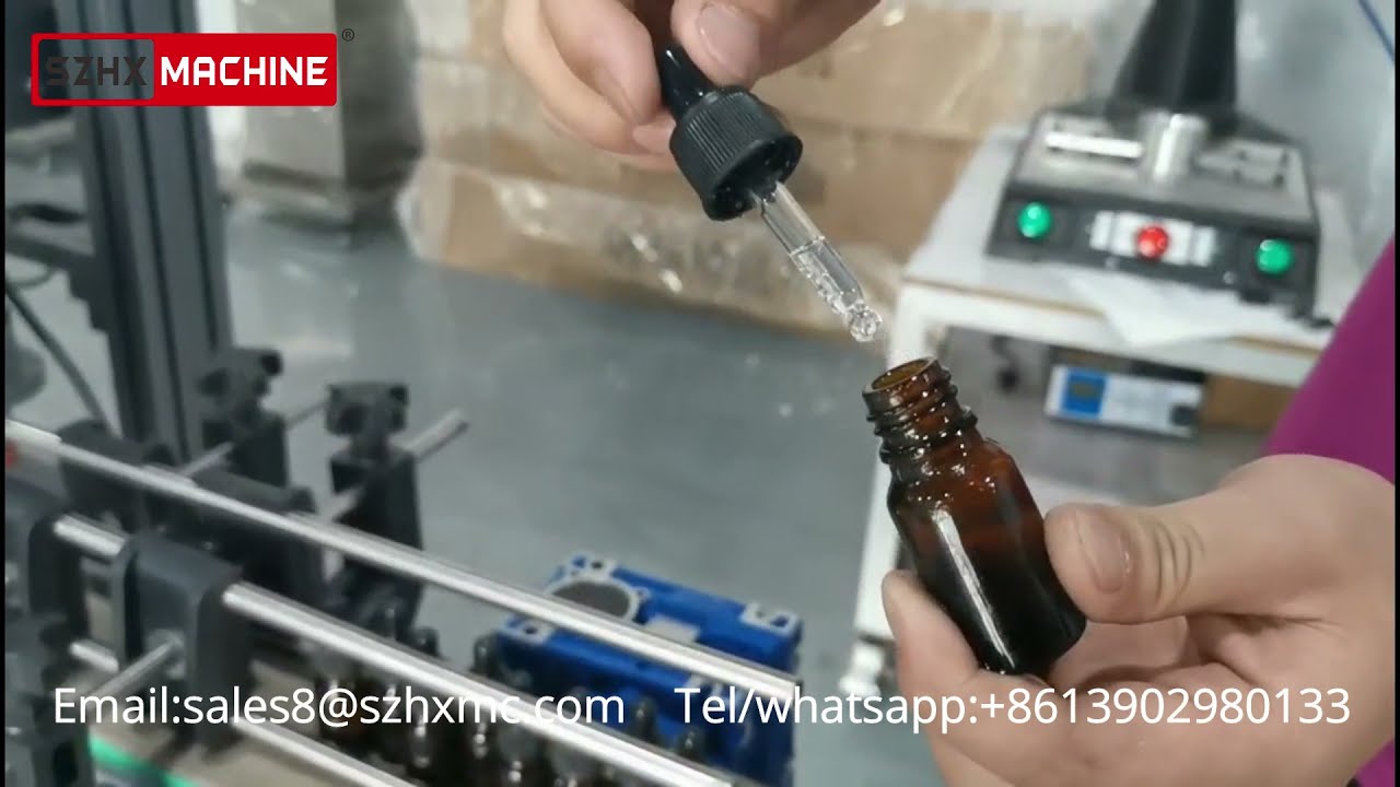 double head dropper bottles filling capping machine