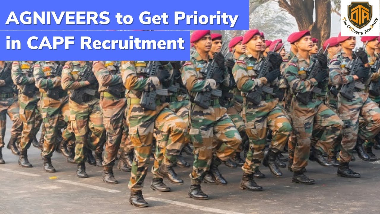 AGNIVEERS to get priority in CAPF Recruitment #agniveer #capf