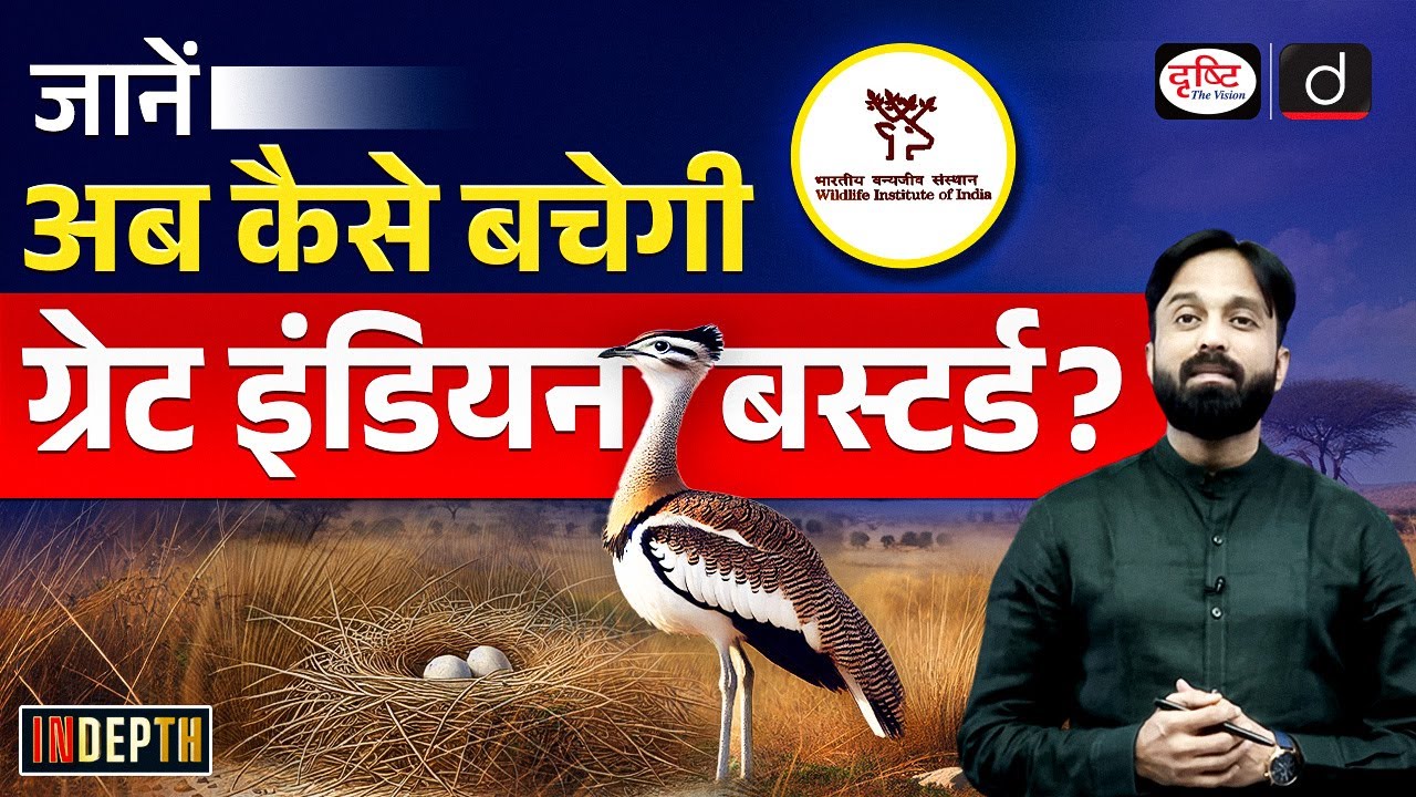 Great Indian Bustards recovery program | Indepth | Drishti IAS