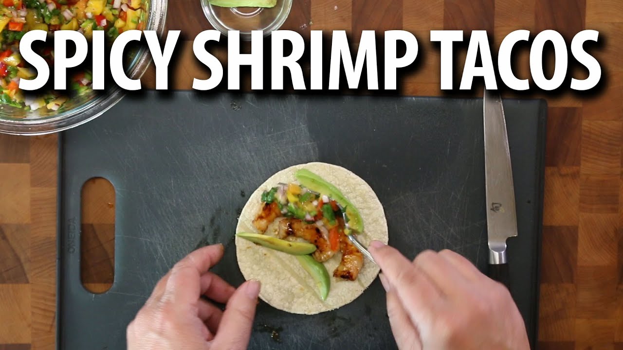 Shrimp Tacos - Habanero Peach Glaze |  - BIG MEAT SUNDAY