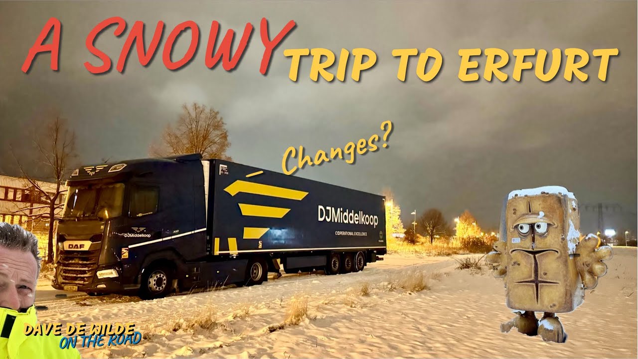 A snowy trip to Erfurt!   Almost a fairytale..   Changes in the future?   🚛💨