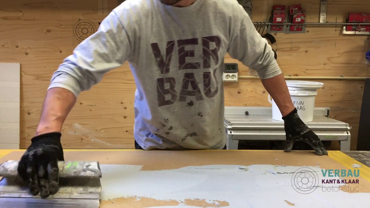 VERBAU betonstuc kant&klaar basisinstructie