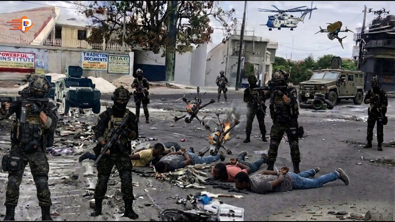 Elikopt&egrave; Cha de g&egrave; nouvo F&ograve;s. Video Blende ap lote bandi Izo Vilaj, anpil kadav, operasyon rem&egrave;t zam