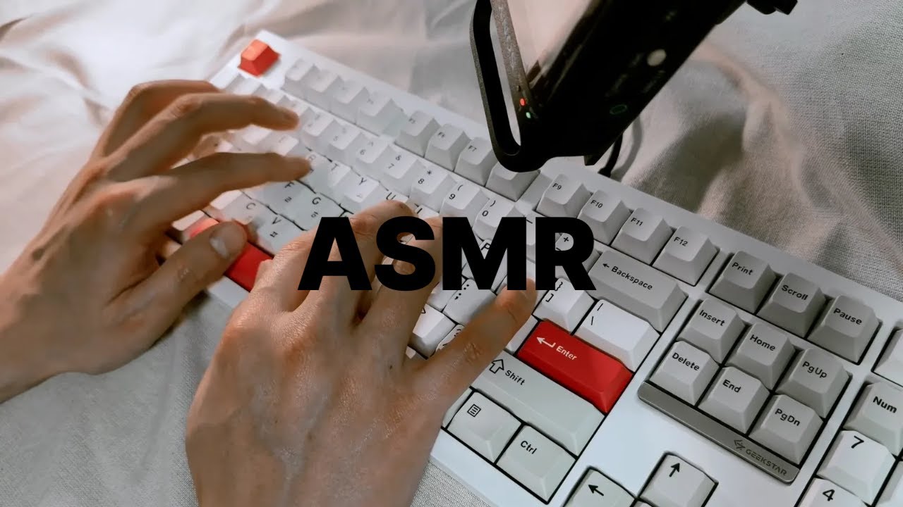 [중간광고 없는 6시간] 물먹은 분필느낌의 소리를 들려주는 키보드 ASMR | 수면 공부 휴식에 듣기 좋은 ASMR | 6Hr Cozy sound keyboard ASMR
