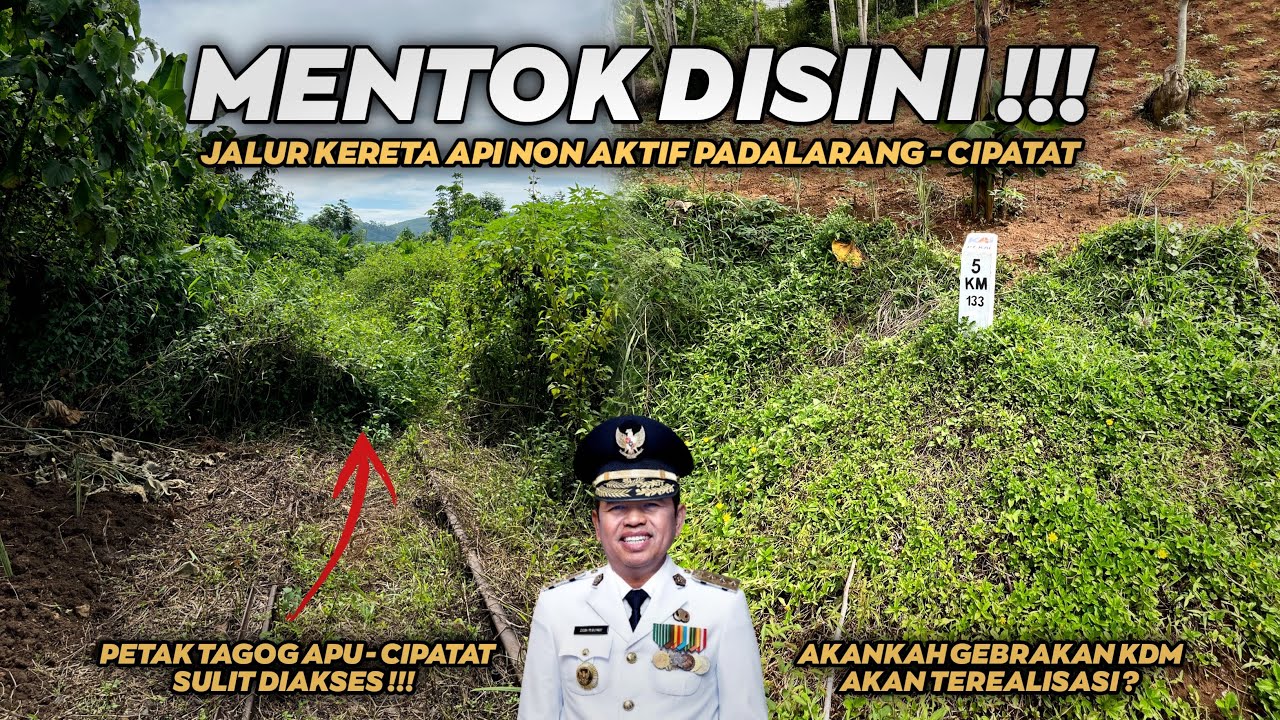 SULIT DIAKSES‼️BEGINI KONDISI JALUR KERETA API NON AKTIF PETAK TAGOG APU - CIPATAT #Part5