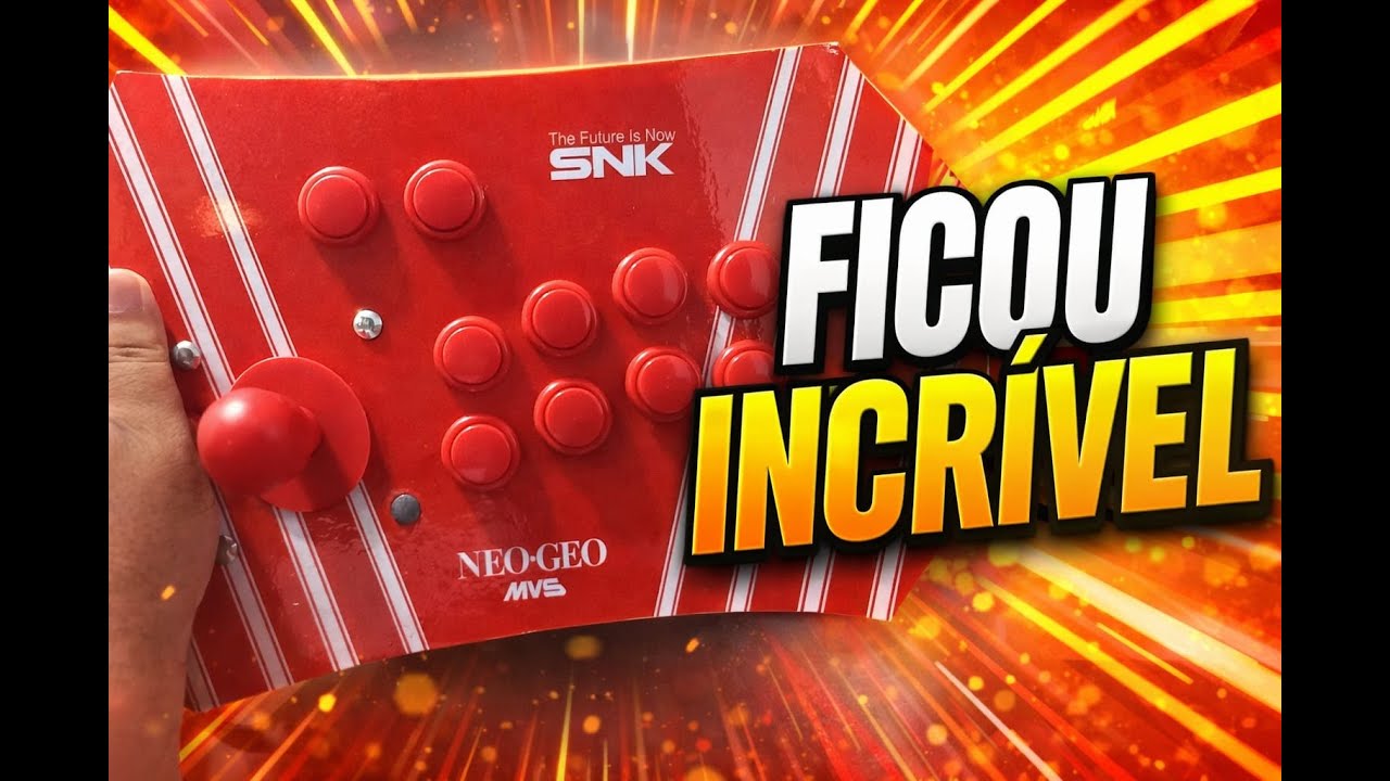 FICOU INCRÍVEL! Montando um controle arcade para meu filho Biel