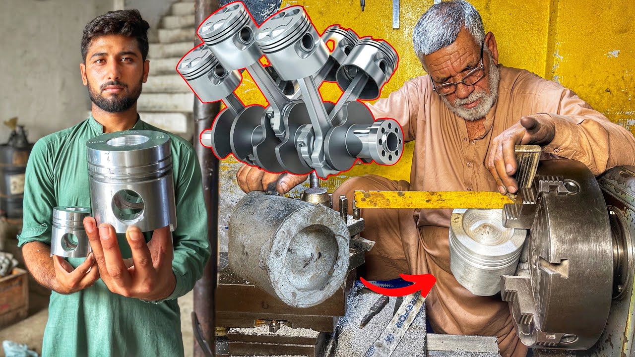 Manufacturing Process Of Six Cylinder Diesel Engine Piston