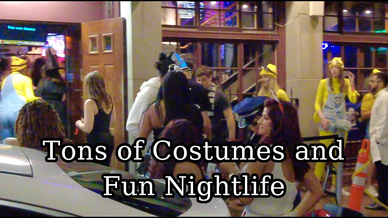 Boston MA Halloween Weekend Nightlife. Faneuil Hall