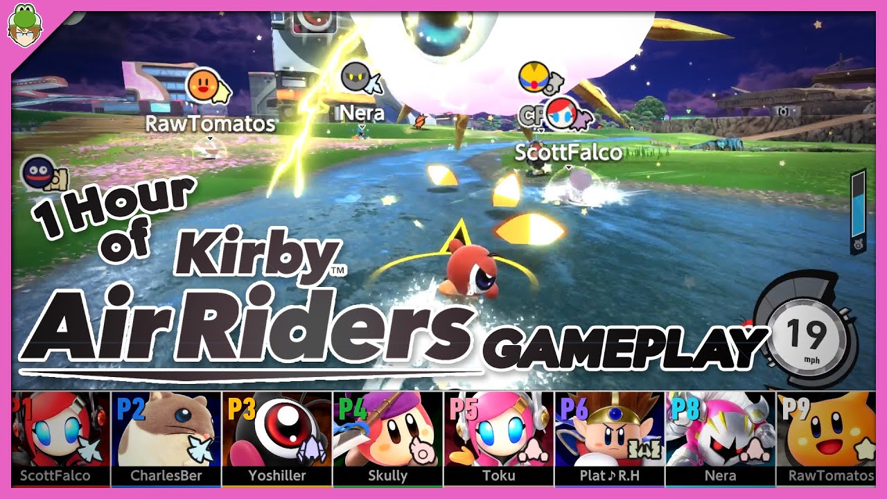 Kirby Air Riders Global Test Ride - Online City Trial Gameplay w/ @ScottFalco @CharlesCBernardo