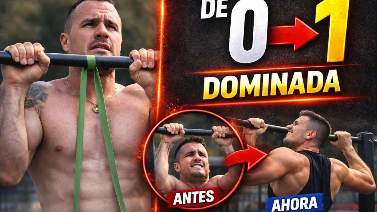 Consigue tu primera dominada!! Rutina para principiantes calistenia.