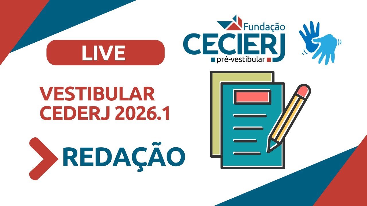 Reda&ccedil;&atilde;o - Vestibular CEDERJ 2026-1