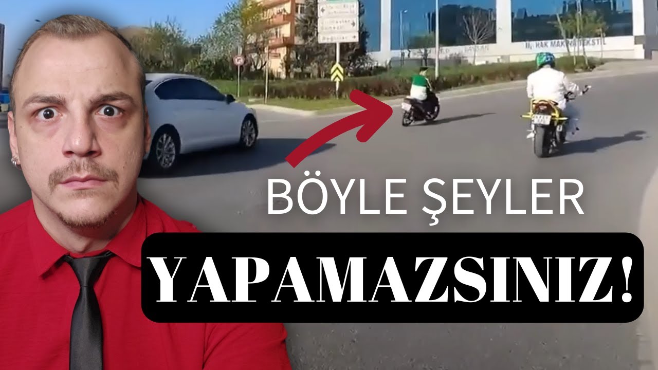 TRAFİĞİ BÖYLE TEHLİKEYE ATAMAZSINIZ - Motosiklet Kaza İncelemeleri 