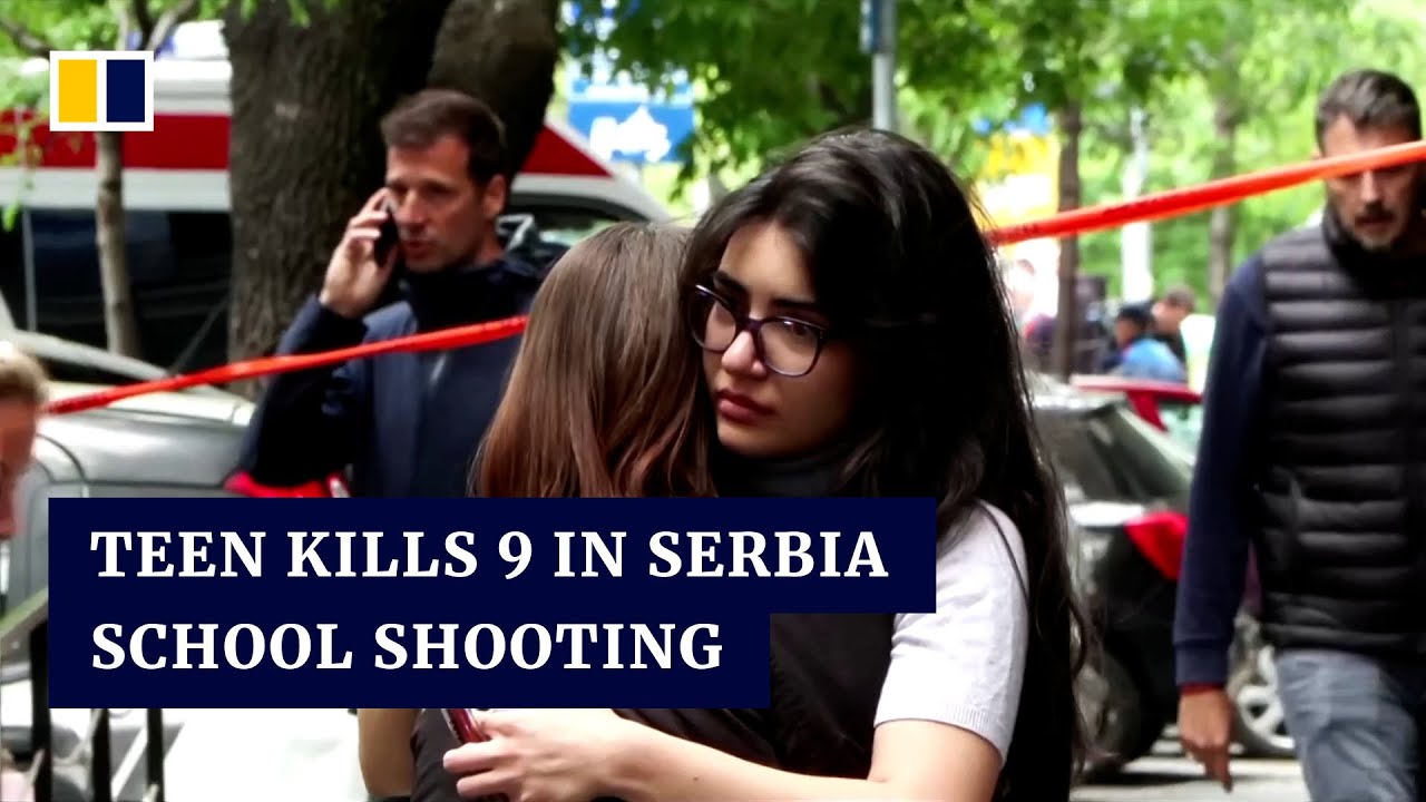 Teenage boy kills 8 pupils and security guard in Serbia school shooting