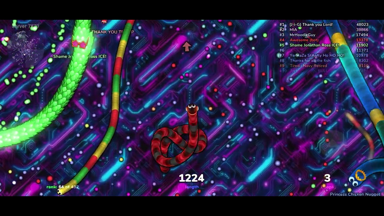 Rage box play slither.io
