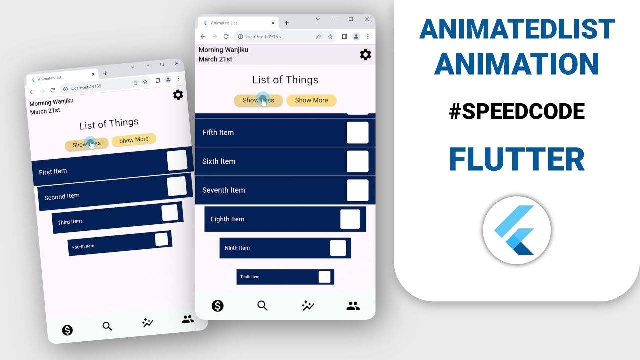 Create smooth animated lists in Flutter - AnimatedList widget Tutorial