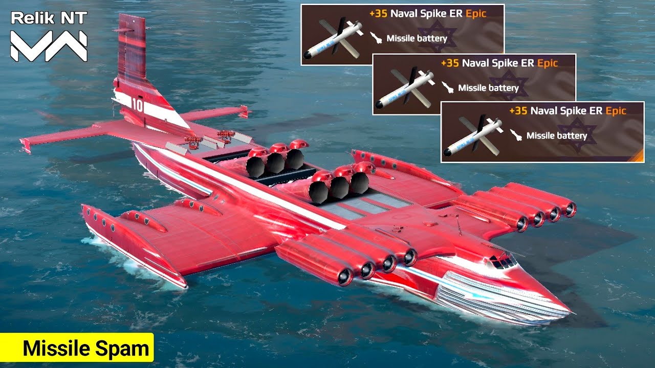 RF Burevestnik With Full Naval Spike ER Anti-Flare Missile - Modern Warships 
