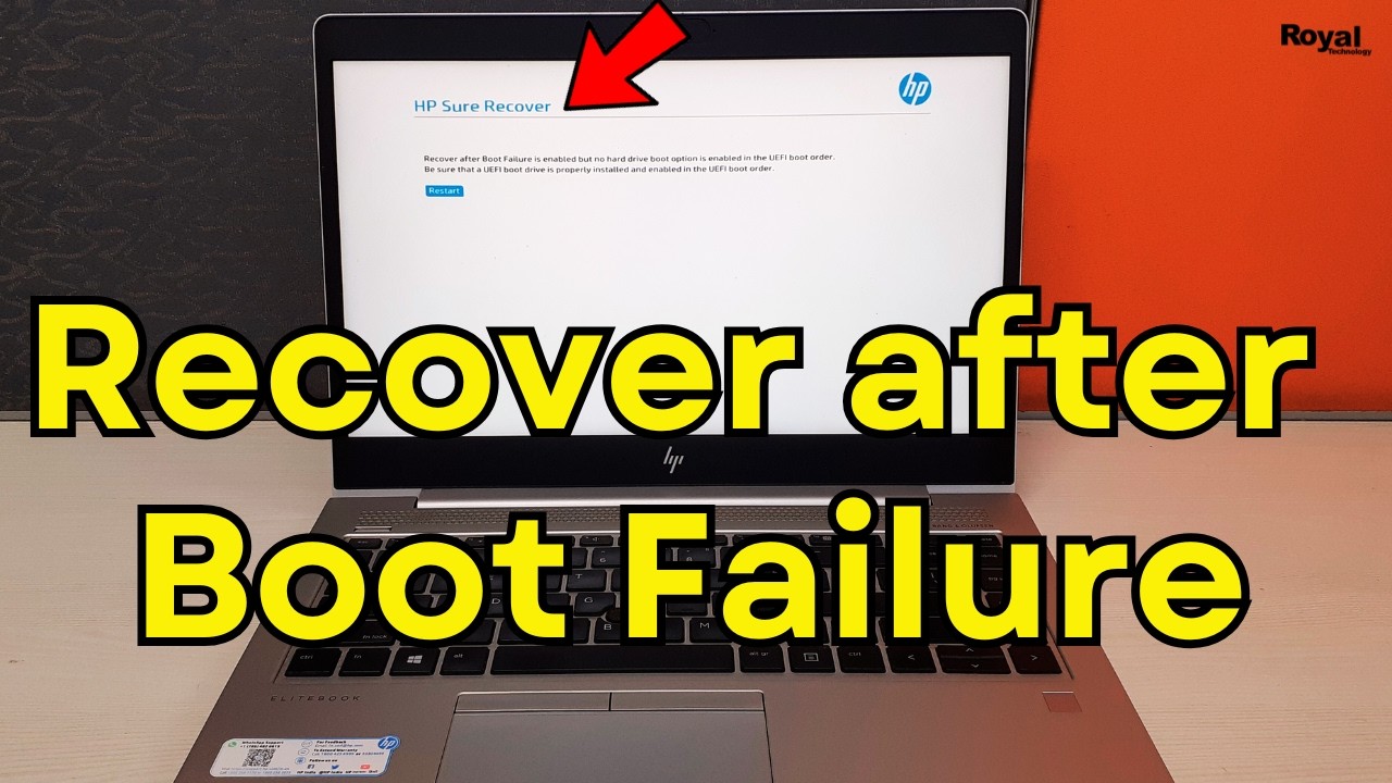 Исправление ошибки HP Sure Recover — восстановление после сбоя загрузки включено, но опция загруз...