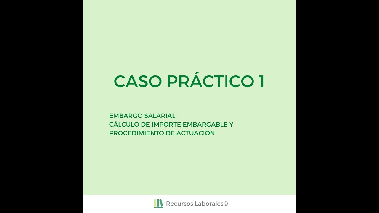 Embargo Salarial. &iquest;C&oacute;mo realizar un embargo?