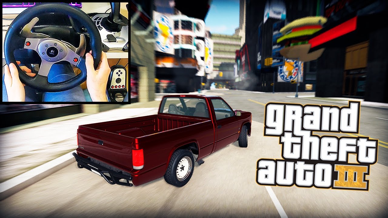 GTA 3 Definitive Edition Drifting in BeamNG.drive (Steering Wheel) | Home Racer