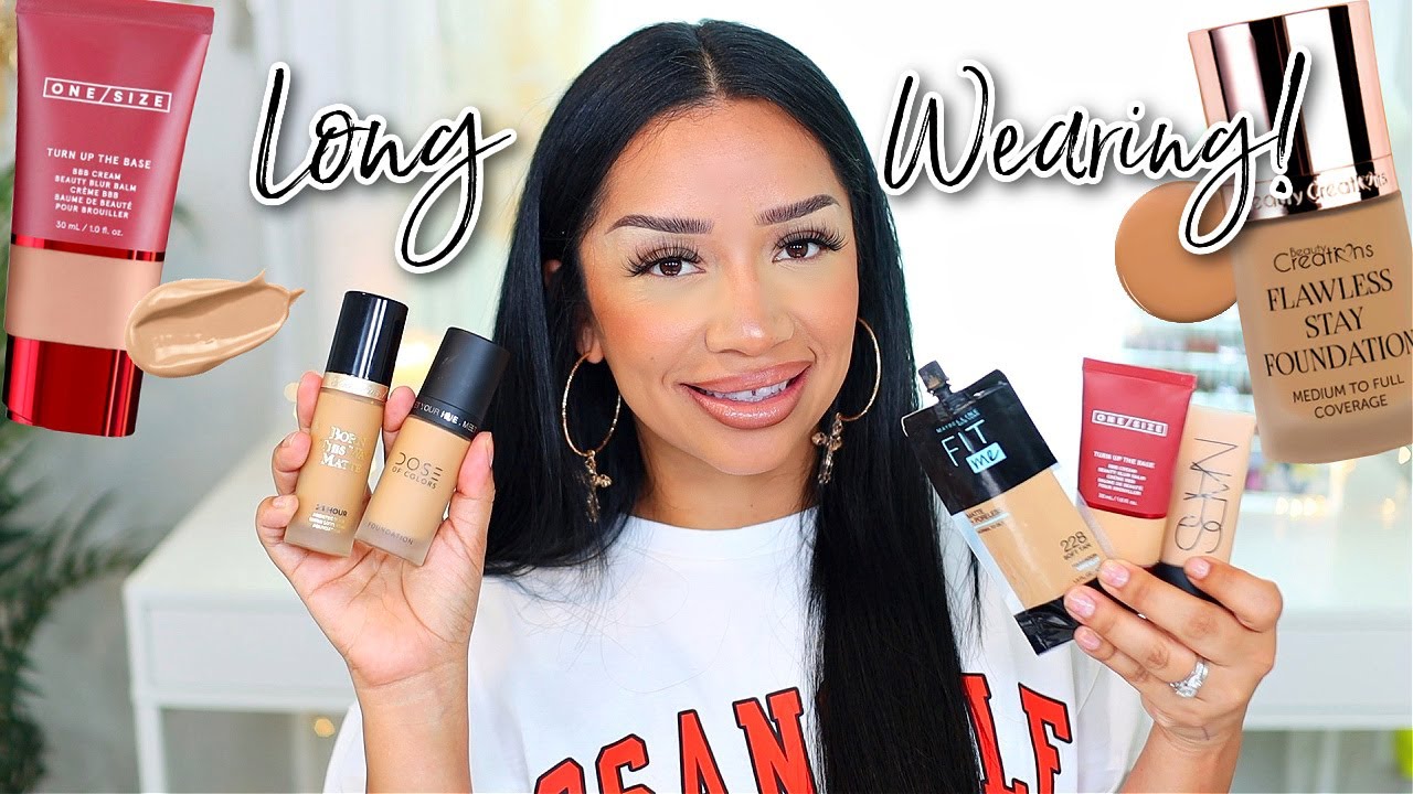 MY GO TO OILY SKIN FOUNDATION 2022 | DRUGSTORE & HIGH END MAKEUP