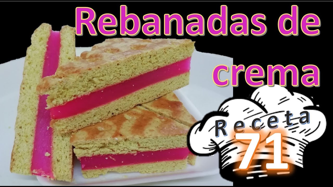 Rebanadas de crema proceso completo