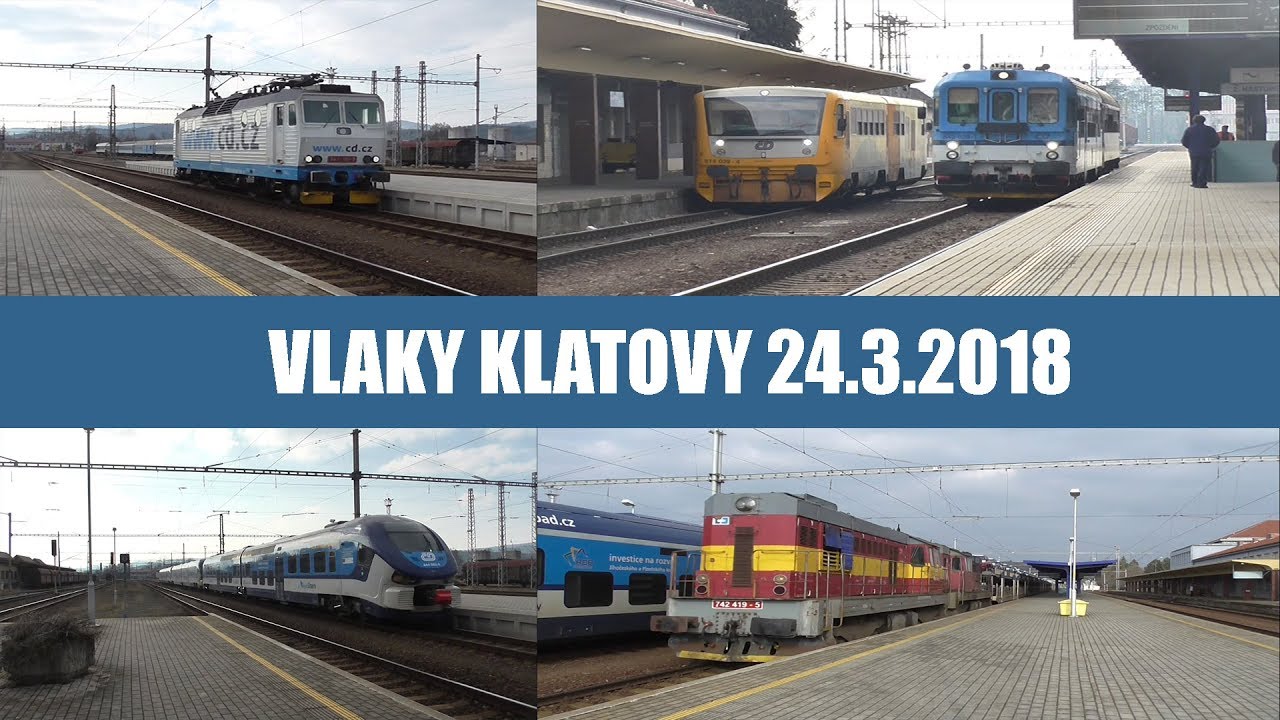 Vlaky Klatovy 24.3. 2018