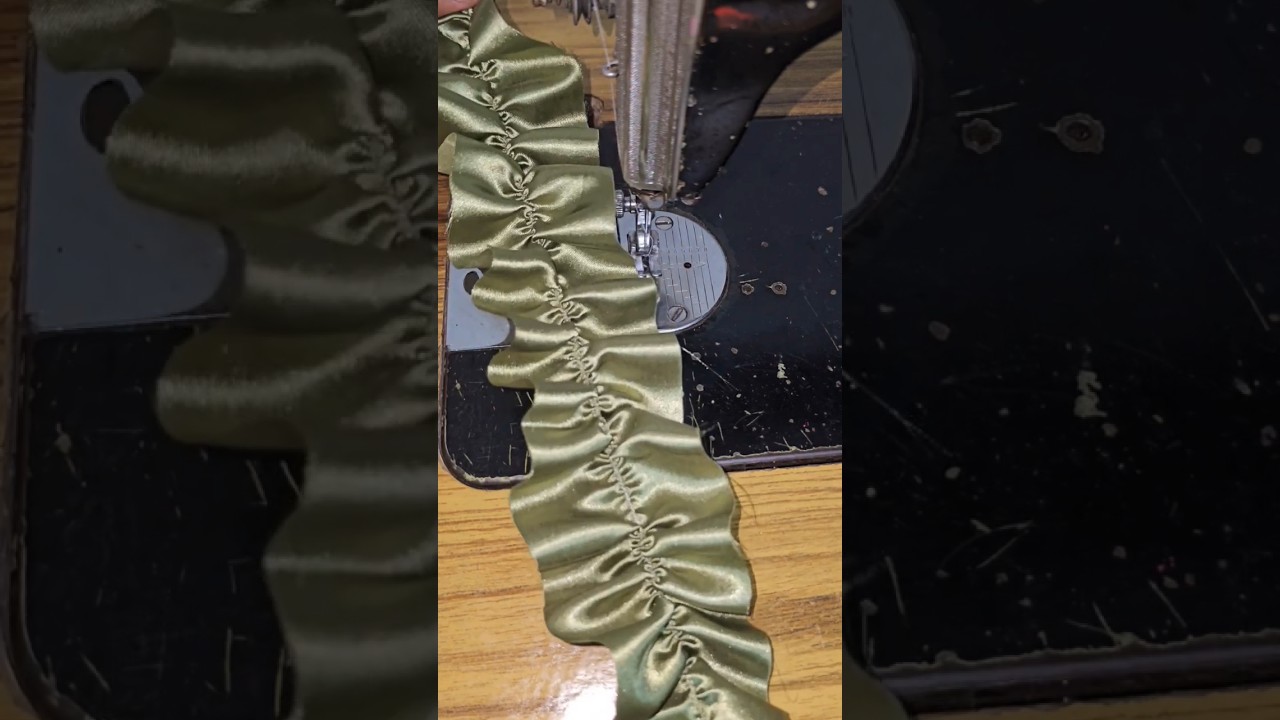 Sewing tips and tricks✅✨ | Gathers using elastic thread #sewinghacks  #stitch #sewingtips #shorts